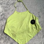 Klassy Network NWT  Lime Green Halter Top LARGE Photo 0