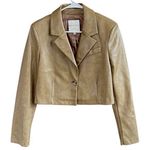 Bagatelle Like New  Faux Leather a top Jacket Top Size Small Photo 0
