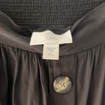 J.Jill Black Midi Skirt Button Front Petite Size S Photo 3
