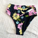 VS Pink S/M wrap criss cross high waist floral bikini set SW2 2847 Black Photo 8