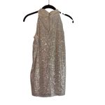 Calvin Klein Sequin Dress Halter Neck Sleeveless Party Sparkle Size S Photo 1