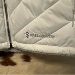 Free Country  Women's White Puffer Vest Sherpa Lined Size Large Photo 1