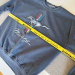Vintage Navy Blue Ford Mustang Oversized Crewneck Sweatshirt Fit Medium Large Photo 4