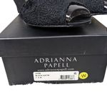 Adrianna Papell Jude Heels Shoes 7.5 Wide Black Satin Lace Special Occasion Photo 11