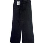 Forever 21 Black high waisted Wide Leg Jeans with cutout Embellishments size 24 Photo 1