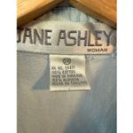 Jane Ashley Vintage 80’s light blue beaded and embroidered button-down shirt Photo 7