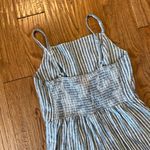 Old Navy  striped linen blend jumpsuit small Photo 7