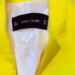 ZARA  basic long sleeve yellow button front cardigan blazer jacket medium Photo 3