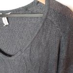 Bethany Mota  L Charcoal Silver Sparkle Sweater Photo 3