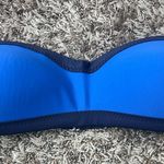 Athleta Women's Royal Blue and Navy Bandeau Bikini Top Sz L No Straps Photo 0
