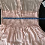 Sage Collective NWT mini dress 12 smocked waist pale, blush pink short sleeve Photo 6