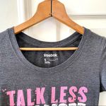 Reebok “Talk less lift more” CrossFit shirt. Grey Photo 7