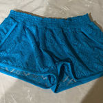 OP  Vibrant Blue Lace Blouse Photo 0