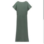ZARA NWT  Green Midi Belted Wrap Dress Photo 1