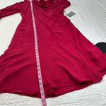 Maggy London Women's Tie Neck Bubble Crepe Fit and Flare Long Sleeves Dress Photo 4