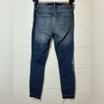 Abercrombie & Fitch Harper Low Rise Ankle Embroidered Denim Y2K Jeans 24 | 00R Photo 8