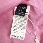 SheIn  Barbie Pink Mini Party Dress Deep V‎ Neckline Tiered Hem Size Large New Photo 9