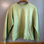 Aritzia TNA Cozy Crewneck Sweatshirt Size 1 Small Green Lounge Pullover Summer Photo 0