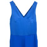 Banana Republic Dressy Blue Jumpsuit Peek‑Back Twist Detail Wide Leg Size 2 Photo 2