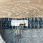 Vervet  by Flying Monkey Rigid Button Up High Rise Denim Shorts Photo 6