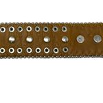 Nocona Brown Western Calf Hair Rhinestone Belt Size 26 Photo 7