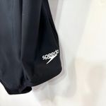 Speedo  Size 12 One Piece Swimsuit Ultraback Black Moderate Shelf Bra UPF 50 217 Photo 11