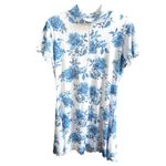 Dolls Kill X Current Mood Werk Of Art Mesh Mini Dress Blue White Size XXL Photo 1