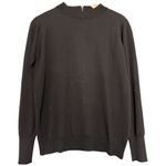 John Smedley For Hooper 1960s Women’s 16 L Black Wool Knit Half Zip Back Sweater Size L Photo 1