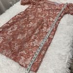 JS Collections Lia Puff Sleeve Midi Formal Dress in Pink Size 10 Photo 5