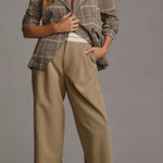 Anthropologie Maeve by  Women’s‎ Collegiate Plaid Knit Blazer Jacket Size Large Photo 0