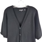 Vince V-neck 1/4 Button Up Cashmere Cardigan Black Dolman Sleeves Size S Photo 1