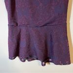 Apt. 9 ✨  Women’s Purple Peplum Blouse Small Photo 2