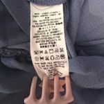 Free People Women S/P Gray Blue Blouse Long Sleeve Open Back Blouse Photo 4