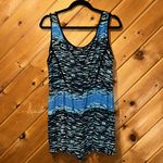 Ambar  blue tie dye swim coverup romper Photo 2