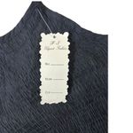 Black Smocked Tiered Midi Dress Eyelet Halter Embroidered Flower Size Small Photo 5