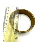 Brass mother of pearl vintage bangle bracelet Photo 6