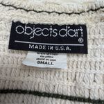 Vintage Objects D’Art cream knit fringe cottagecore vest Tan Photo 7