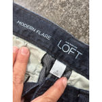 Loft Ann Taylor  Modern Flare Dark Denim Jeans Size 6 Low Rise Y2K Stretch City Photo 2