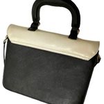 Raoul cross grain black cream contrast top handle crossbody bag Photo 1