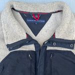 Tommy Hilfiger Vintage Beige Mountain Rescue Fleece Zip Up Sweater Photo 7
