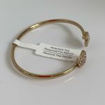 BaubleBar  Gold Pavé Crystal Teardrop Adjustable Cuff Bracelet NEW Photo 3