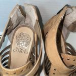 Vince Camuto leather strappy peep toe kitten heel size 7 Photo 3