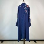 Johnny Was NWOT  Silk Embroidery Floral Violawide Cuff Seaside Midi Dress Size XL Photo 5