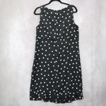 Apostrophe  Black Polka Dot Sleeveless Dress Knee Length Retro Tie Chic Large 12 Photo 1