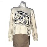 MARVEL COWBOY Ruby Mountain Buckaroo Sweatshirt Cream Color Womens Size Large Photo 1