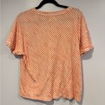 Lou & grey Orange and white diagonal stripe  short sleeve shirt Photo 2