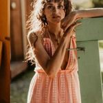 Urban Outfitters Free People Cleobella Oliver Ruffle Empire Waist Midi Dress In Pink Medium NWOT Photo 14