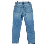 frame denim FRAME Le Original High Rise Cropped Straight Leg Jeans Bluejay Rips Women's 29 Photo 4