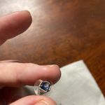 Kendra Scott Silver Necklace with Blue Stone Photo 3