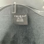 Tribal linen button down shirt size XL Black Photo 2